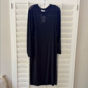 Tinsel Black Mesh Dress